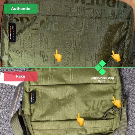 supreme sling bag real vs fake